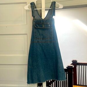 Hand-cut overall dress